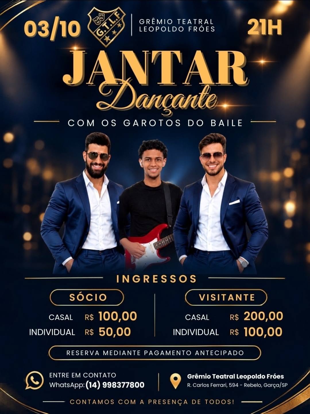 ​Outubro Começa em Grande Estilo no Grêmio Teatral Leopoldo Froes!